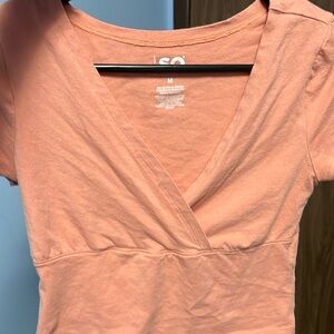 Cute Wrap Crop Top Size: Medium